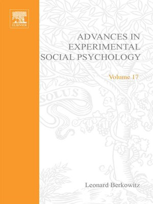 cover image of Advances in Experimental Social Psychology